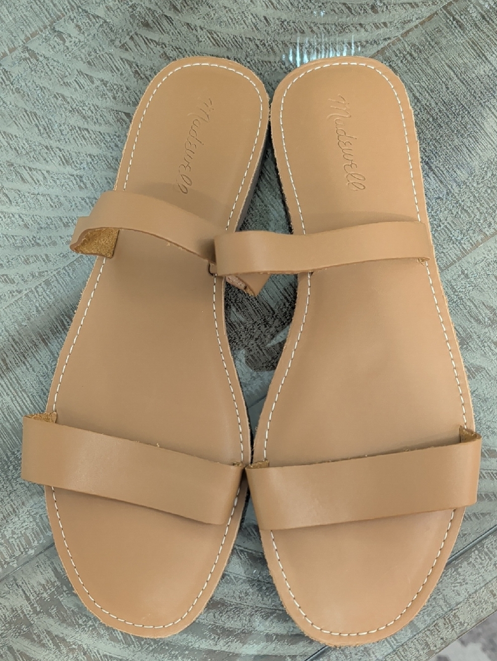 Madewell Double-Strap Boardwalk Sandals Size 11 NWOT